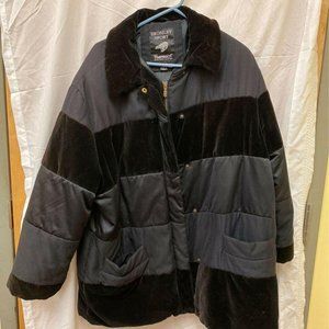 Bromley Sport Mens Puffer Jacket Black Collared L